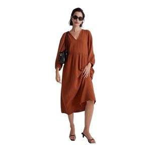 Madewell Rust Midi Dress